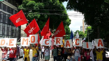 Ato em Belém. Foto: CUT-PA