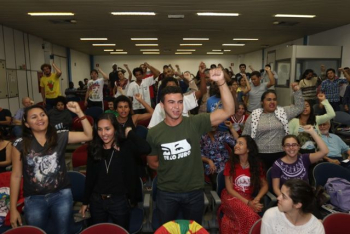 Diferentes gerações na plateia