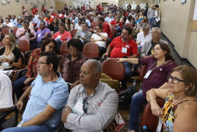 Plenário do encontro realizado nesta sexta-feira, em defesa do PT