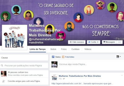 Página do coletivo também foi lancada nesta quarta (16)