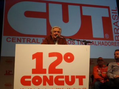Mujica defende a redução da jornada de trabalho em todo o mundo. Foto de Roberto Parizotti