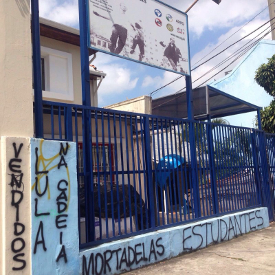 Sede da UNE em São Paulo foi pichada (Foto: Divulgação)