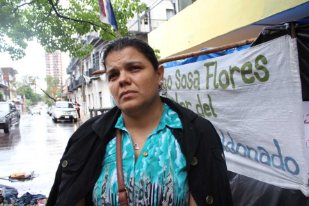 Maria Candia, secretária-geral da Federação Paraguaia de Trabalhadores do Transporte