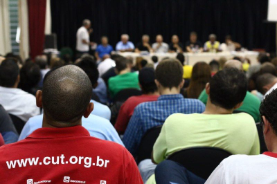 Lotado de trabalhadores, o lançamento da jornada do Dieese, em São Paulo, foi o pontapé inicial nos debates sobre a Previdência que percorrerão o país (Foto: Roberto Parizotti)
