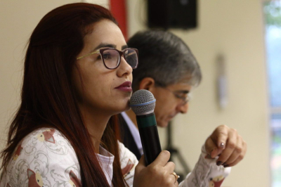 Da esquerda pra direita: Edjane e Quintino