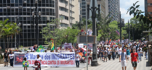 Marcha uniu trabalhadores migrantes e familiares para exigir justiça