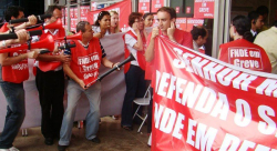 Trabalhadores do FNDE em manifestaÃ§Ã£o