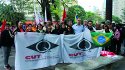 Liderada por Lucineide VarjÃ£o, ConfederaÃ§Ã£o Nacional dos QuÃ­micos da CUT marca presenÃ§a