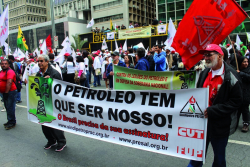 Parada estratÃ©gica em frente ao escritÃ³rio da Secretaria Geral da PresidÃªncia, na Paulista
