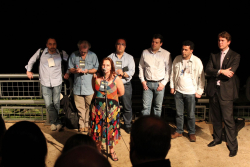 Rosane Bertotti representou os movimentos sociais na abertura do Encontro Mundial de Blogueiros