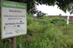 Placa atesta o fim da antiga Mutum