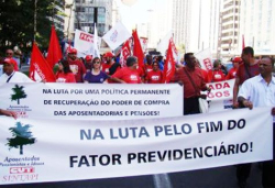 Aposentados e pensionistas na luta