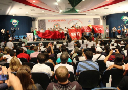 Bandeiras cutistas integraram mÃ­stica realizada pelos jovens da Fetraf