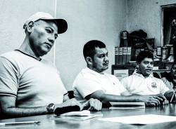 Santiago Sanchez, LÃ¡zaro Reyes e Francisco Javier, lideranÃ§as portuÃ¡rias denunciam abusos e ilegalidades