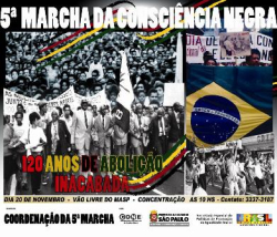 Cartaz 5ª Marcha da Consciência Negra