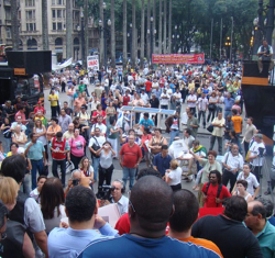 Ato na PraÃ§a da SÃ©