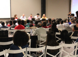 PÃºblico lotou o auditÃ³rio para acompanhar a ConferÃªncia