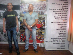 Paulo Soares (presidente do Metabase de Itabira) e CarlÃ£o (vice-presidente)