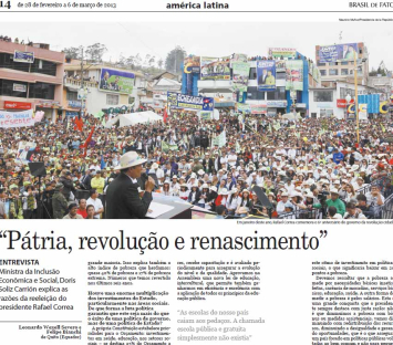 Brasil de Fato repercute entrevista sobre as razÃµes da vitÃ³ria de Correa