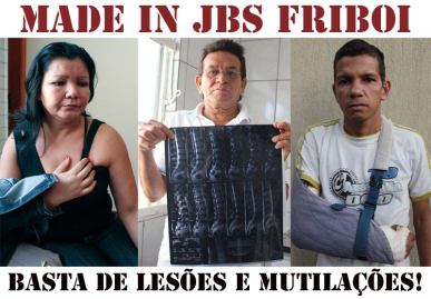 VerÃ´nica Benitez, Casimino Bordon Ibanez e Elton Ferreira da Silva: vÃ­timas das longas jornadas e do ritmo de trabalho alucinado da JBS Friboi
