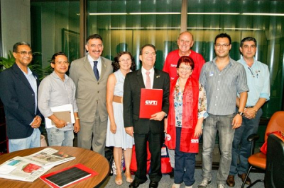 GT sobre TerceirizaÃ§Ã£o da CUT durante encontro com visitaram o presidente da CCJ, DÃ©cio Lima