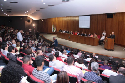 AuditÃ³rio do MinistÃ©rio PÃºblico Federal ficou lotado no primeiro dia do seminÃ¡rio (Fotos: Edgar Marra)