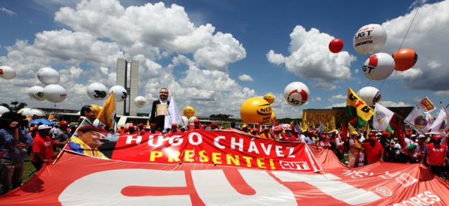 CUT homenageia ChÃ¡vez e exalta sua luta pela integraÃ§Ã£o latino-americana