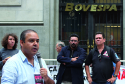 Vagner Freitas: CUT na Bovespa em defesa do patrimÃ´nio pÃºblico nacional