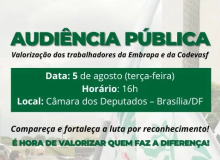 Audiência na Câmara debate valorização dos trabalhadores da Embrapa e da Codevasf