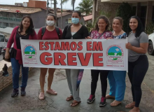 Sem merenda: Terceirizadas de Natal atrasam salários e merendeiras fazem greve 