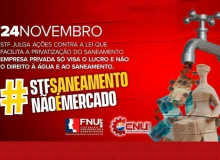 Urbanitários fazem ato no STF nesta quarta por aprovação das ADIs do saneamento