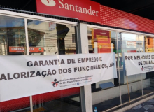 No Dia do Basta, bancários paralisam agências e protestam contra Fenaban