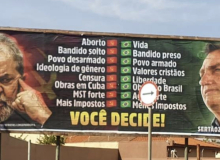 Advogados denunciam no TSE outdoors com informações falsas contra Lula