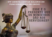 CUT repudia STF por cortar salário de servidores