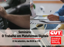 CUT e FES farão seminário sobre organização de trabalhadores em plataformas digitais