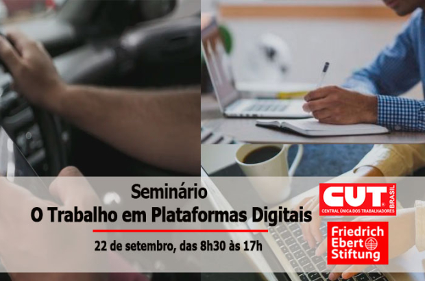 CUT e FES farão seminário sobre organização de trabalhadores em plataformas digitais