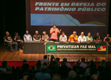 Ato em defesa do patrimônio público defende plebiscito sobre venda de estatais