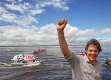 Em caravana pela Amazônia, Haddad faz defesa da liberdade de Lula