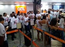 Aeroviários param check-in do Aeroporto de Porto Seguro
