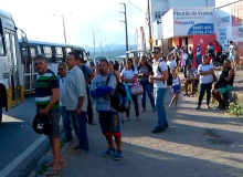 No RN, motoristas e cobradores da capital param por duas horas