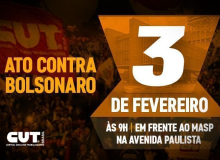 CUT e demais centrais farão protesto contra Bolsonaro na segunda (3), em São Paulo