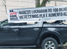 Bancários saem em carreatas por todo o país