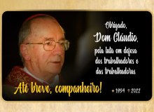 CUT-SP lamenta morte de Dom Cláudio Hummes, que atuou em defesa dos trabalhadores