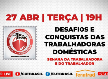 Impactos da pandemia para trabalhadoras domésticas é tema de live da CUT nesta terça