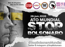 Ato mundial ‘Stop Bolsonaro’ terá manifestações em mais de 20 países no domingo (28)