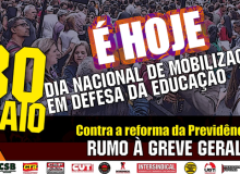 Hoje é dia de ir para às ruas lutar por educação e aposentadoria: #30M
