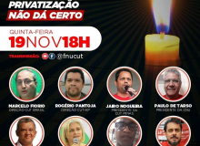 Live da FNU vai debater o alto preço que população paga pela privatização   