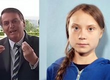 Greta Thunberg, a ‘pirralha’, diz que Bolsonaro fracassou no clima e na pandemia