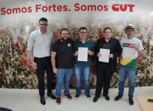 CUT recebe presidente da Federação de Jornalistas da América Latina e Caribe