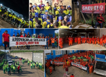 Trabalhadores da limpeza urbana param em 7 capitais pela aprovação do PL dos Garis